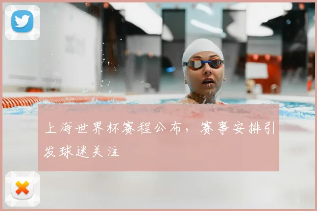 上海世界杯赛程公布，赛事安排引发球迷关注