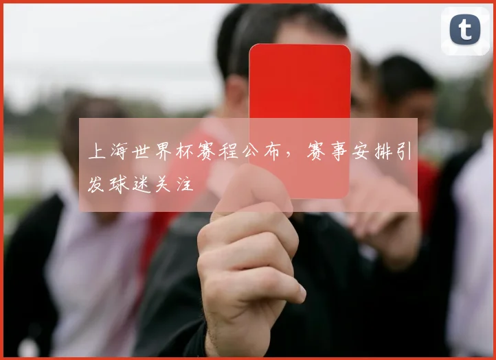 上海世界杯赛程公布，赛事安排引发球迷关注