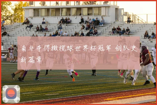 南非夺得橄榄球世界杯冠军 创队史新篇章